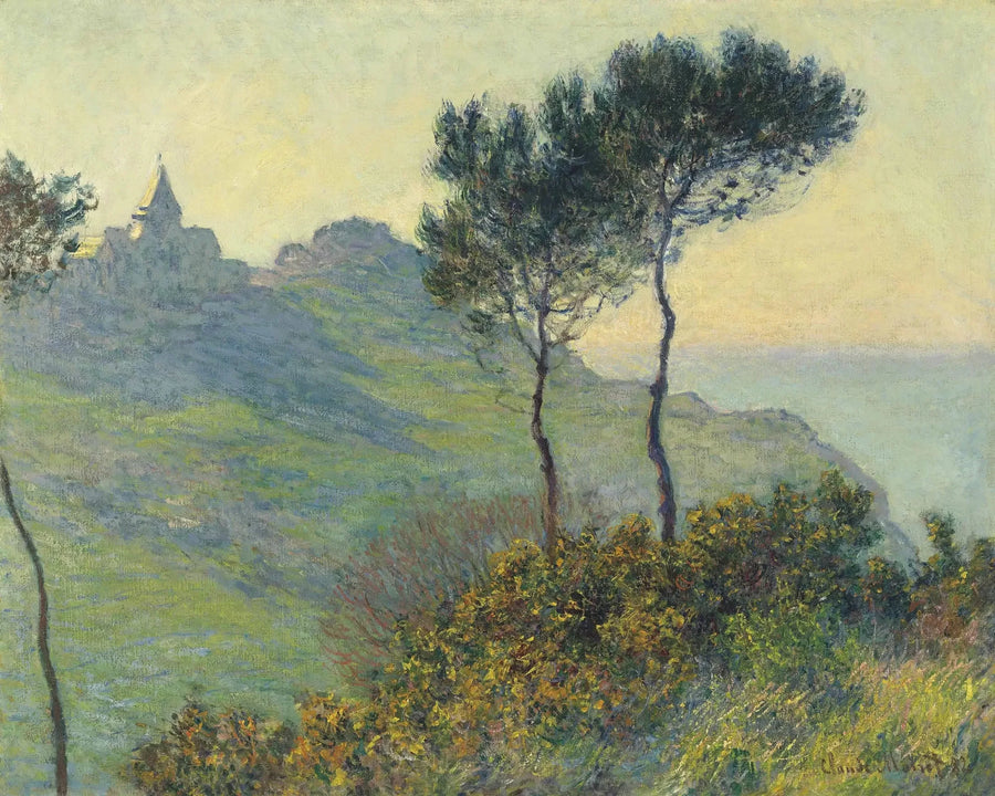 La Chiesa di Varengeville, al tramonto W726 - Claude Monet