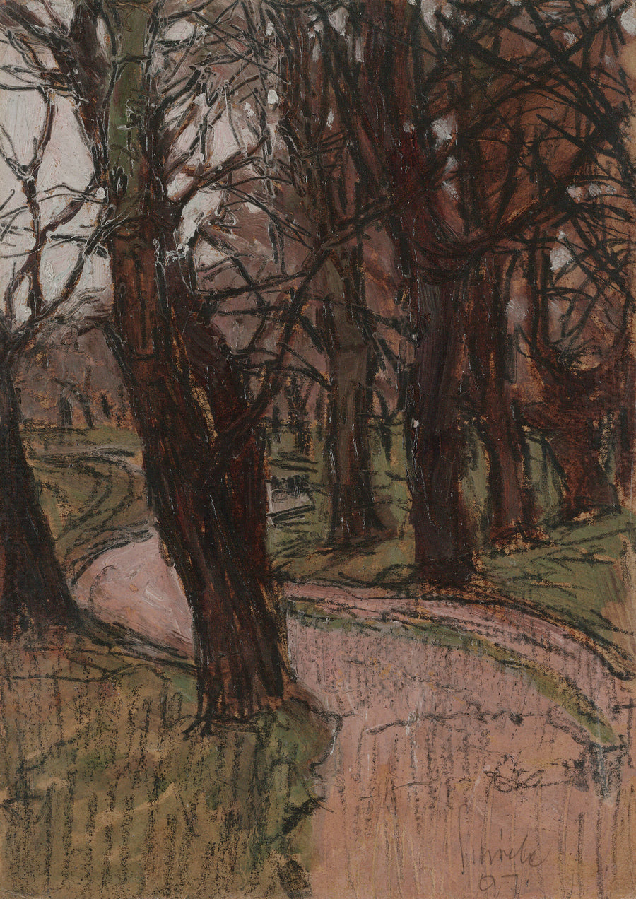 Bois en automne (1907) - Egon Schiele