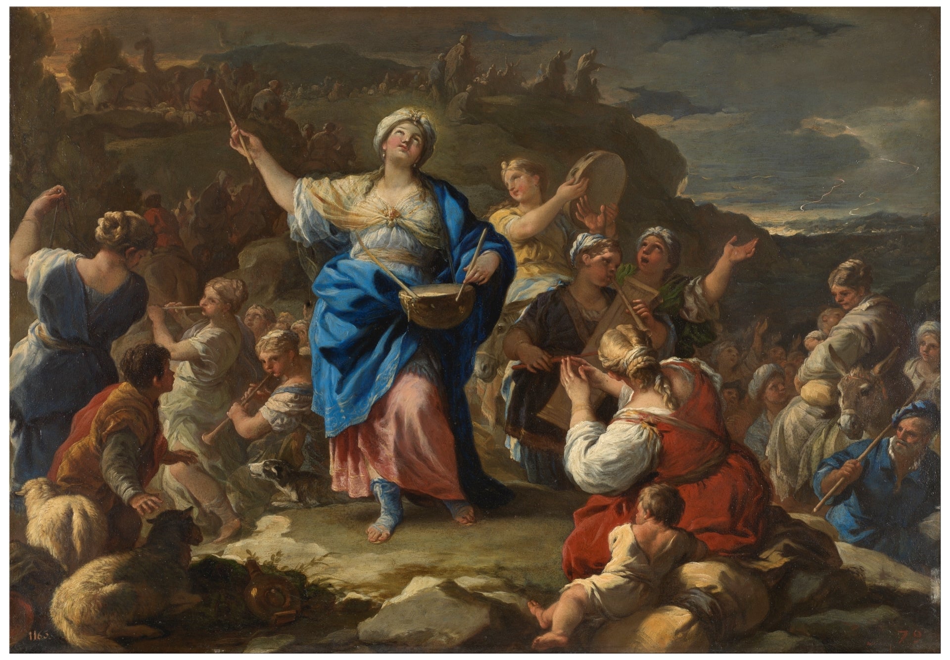 El cántico de la profetisa María - Luca Giordano image 1 reproduction de peinture à l’huile