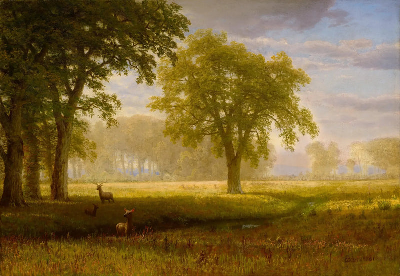 Élan a Oak Grove (Tuolumne Meadows) - Albert Bierstadt