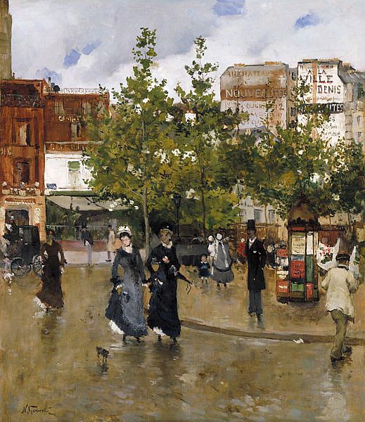 Eleganti a Place Clichy - Norbert Gœneutte