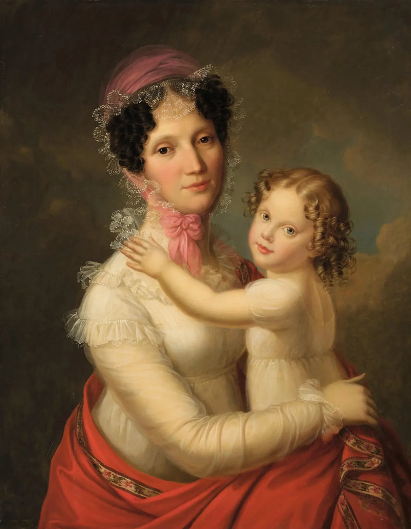 Eleonora Mayer, baronessa di Gravenegg con sua figlia Isabella - François Gérard