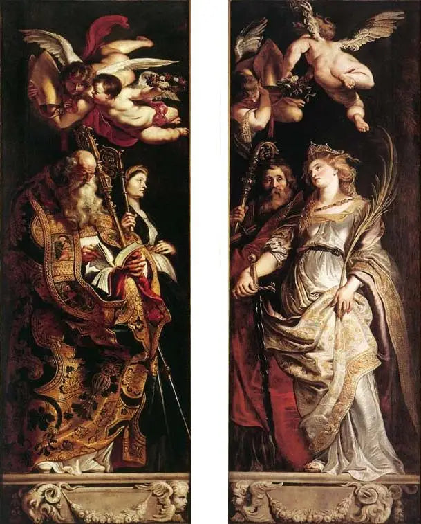Élévation de la Croix: saints Éloi et Catherine - Peter Paul Rubens - Alpha Reproduction