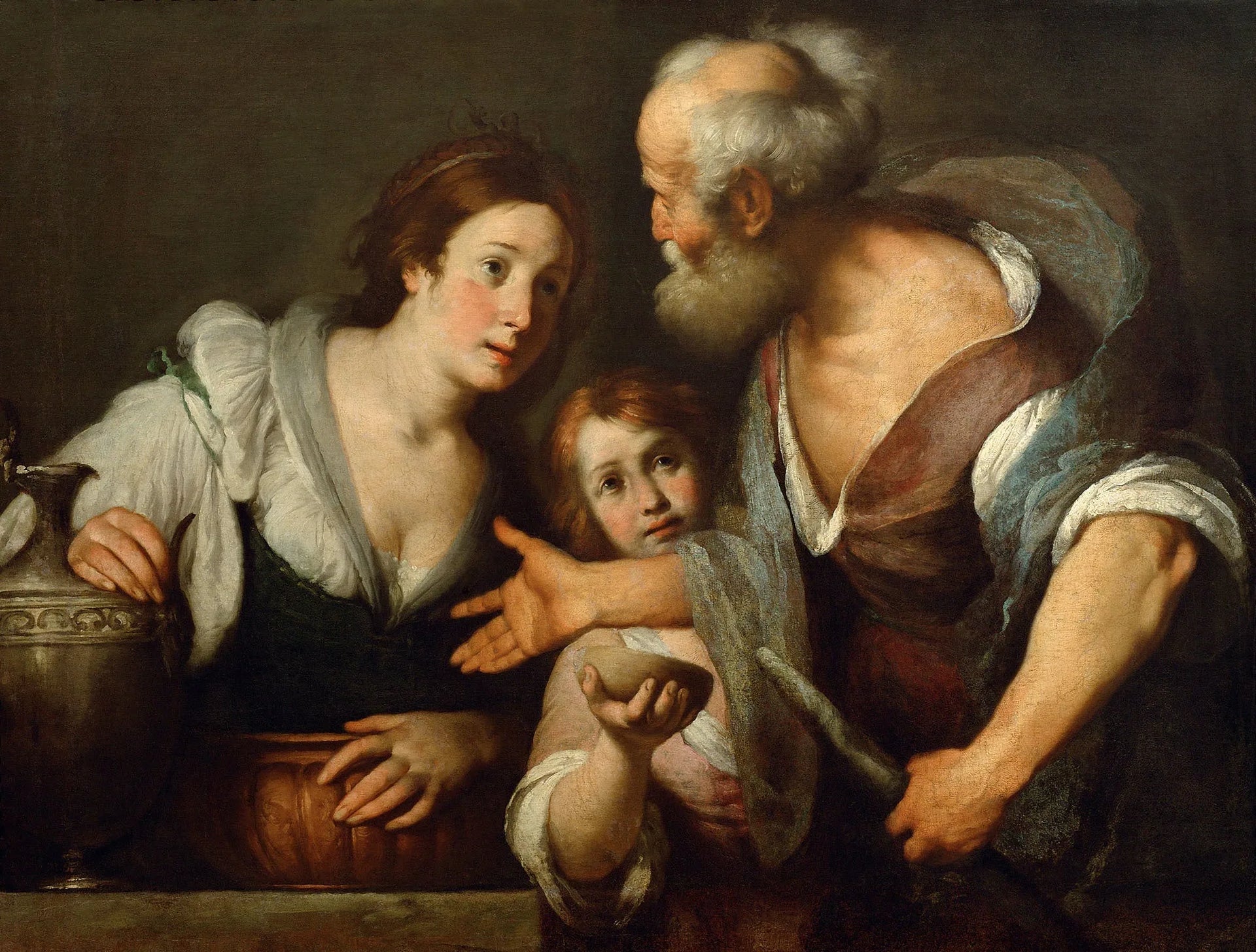 Élie et la veuve de Serepta - Bernardo Strozzi image 1 reproduction de peinture à l’huile
