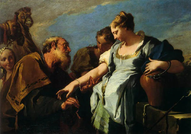 Éliézer e Rebecca - Giovanni Battista Pittoni
