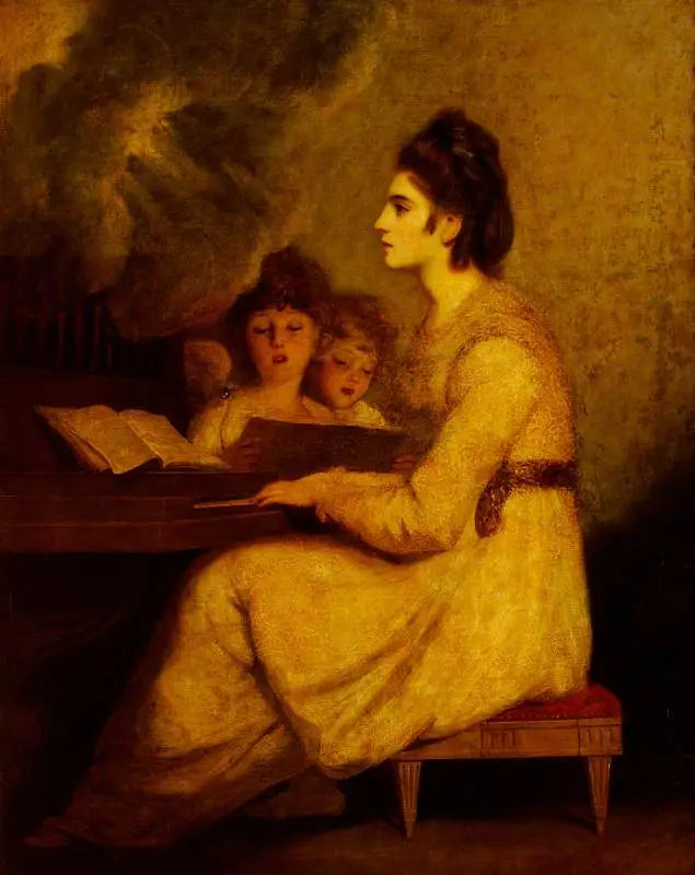 Elizabeth Linley (1754–1792), Mme Richard Brinsley Sheridan nel ruolo di Santa Cecilia - Joshua Reynolds
