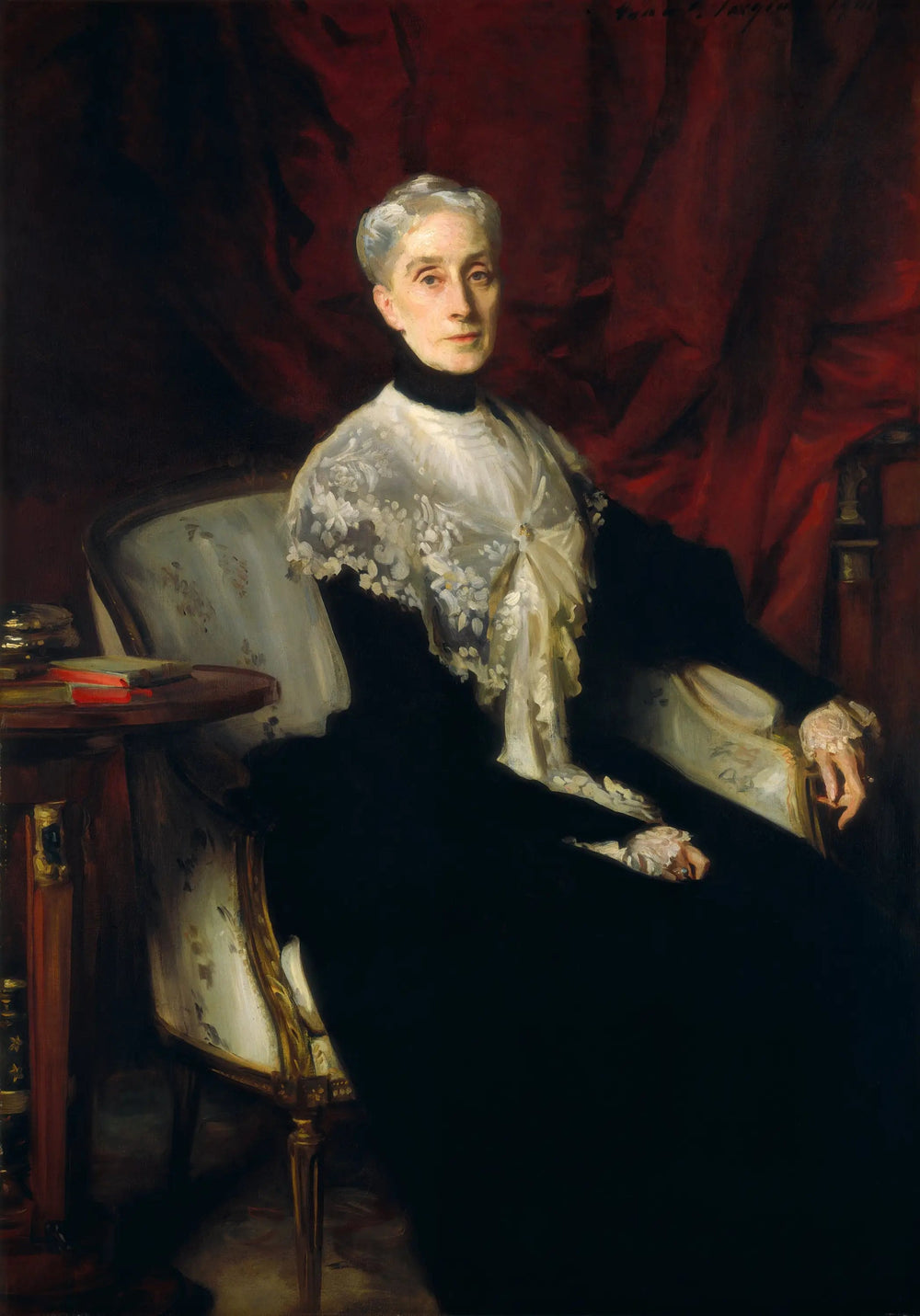Ellen Peabody Endicott (Mme William Crowninshield Endicott) - John Singer Sargent image 1 copie peinte à la main à l’huile