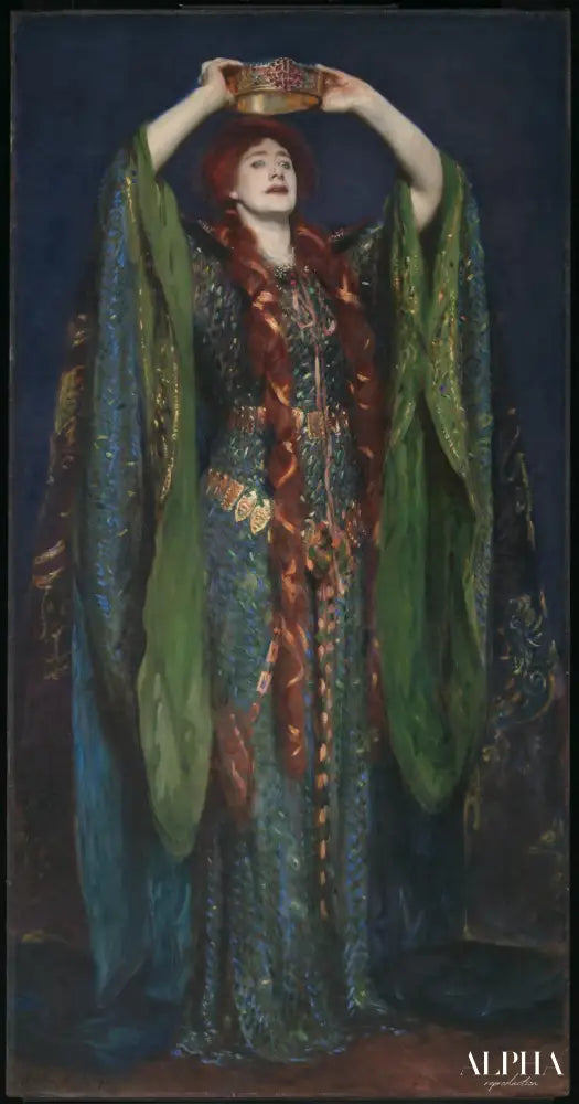 Ellen Terry : Lady Macbeth - John Singer Sargent - Reproductions de tableaux et peintures haut de gamme