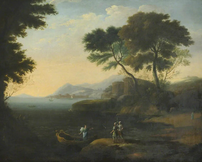 Imbarco di Carlo e Ubaldo alla caccia di Rinaldo - Claude Lorrain