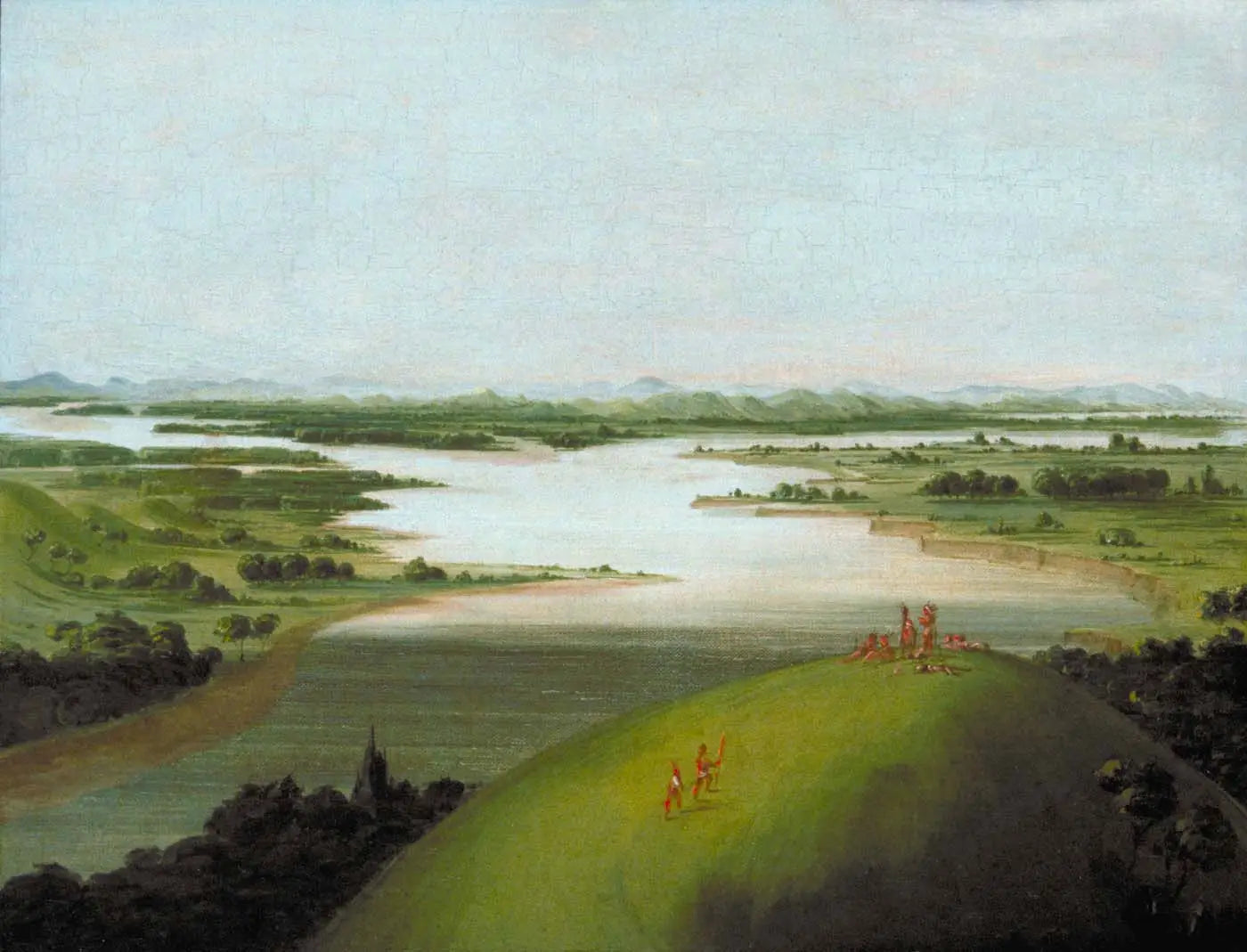 Embouchure de la rivière Platte à 900 milles au-dessus de Saint-Louis - George Catlin - Alpha Reproduction