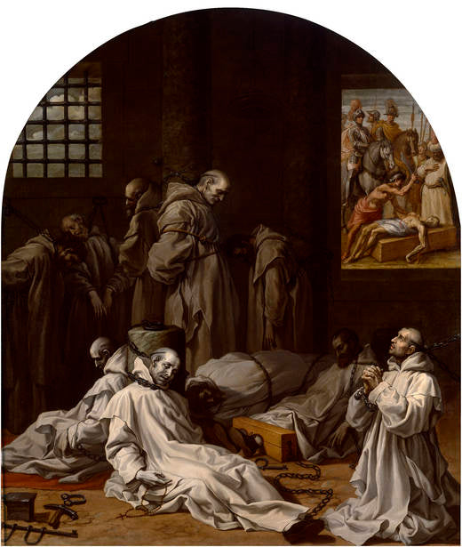 Emprisonnement et mort des dix membres de la chartreuse de Londres - Vincenzo Carducci