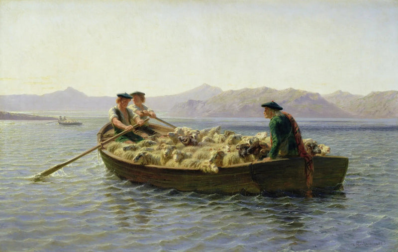 In barca - Rosa Bonheur