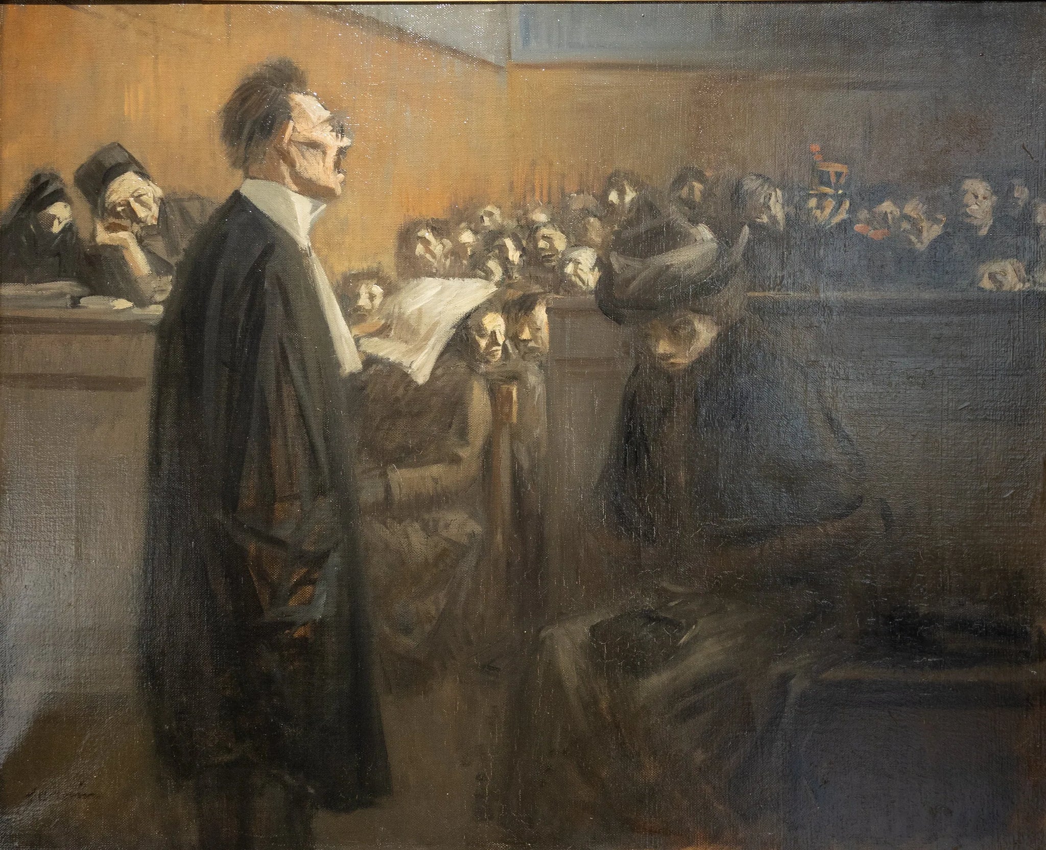En correctionnelle - Jean-Louis Forain image 1 tableau peint à l’huile sur toile