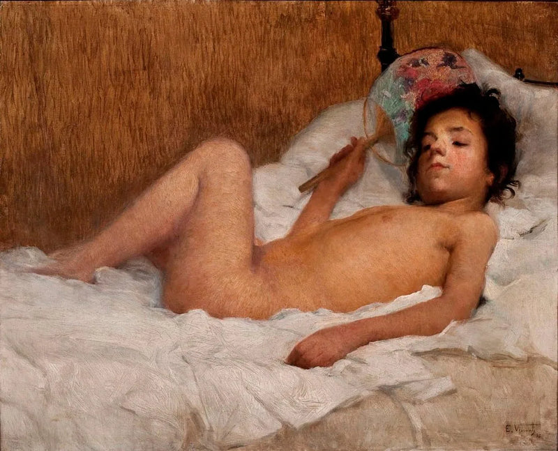 D'estate, o una bambina con un ventaglio - Eliseu Visconti