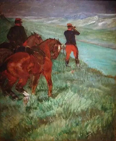 En observation - Henri de Toulouse-Lautrec image 1 copie de tableau peinte à la main