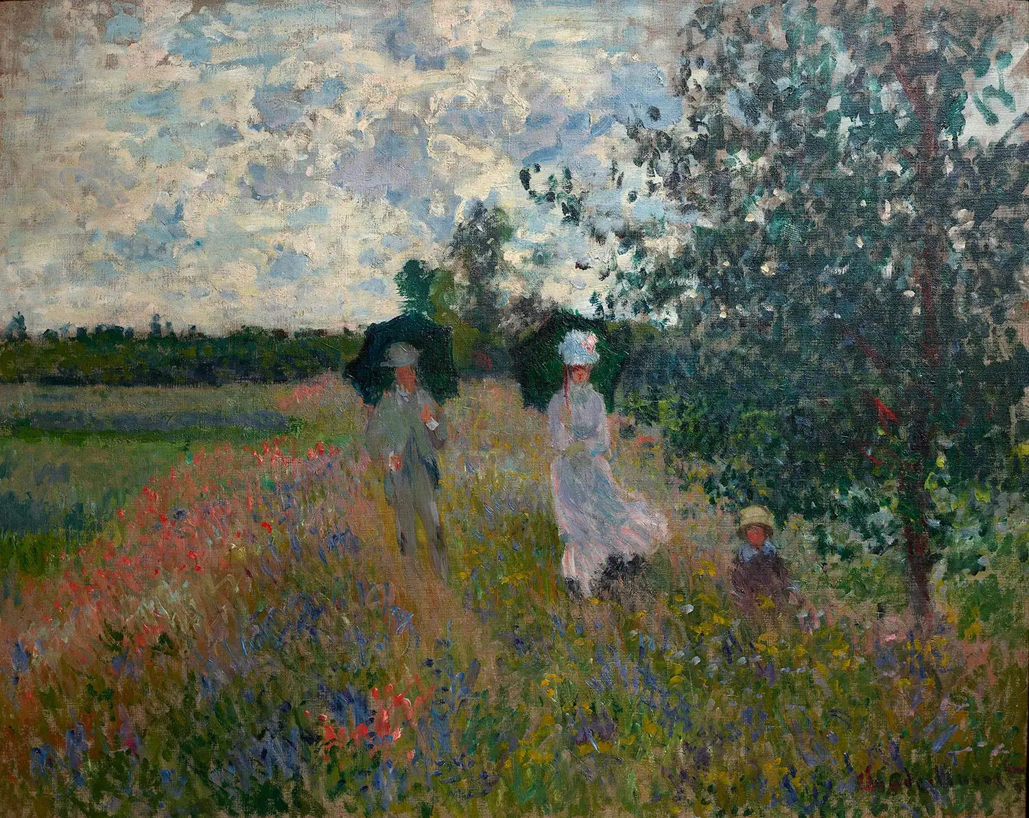 Reproduction du tableau « En promenade près d'Argenteuil - Claude Monet » par Alpha Reproduction en peinture à l’huile