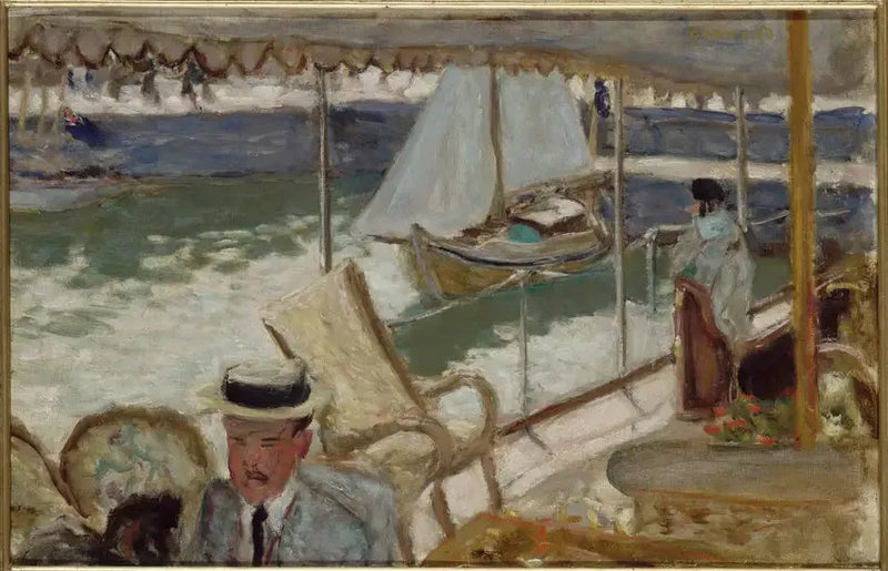 In yacht - Pierre Bonnard