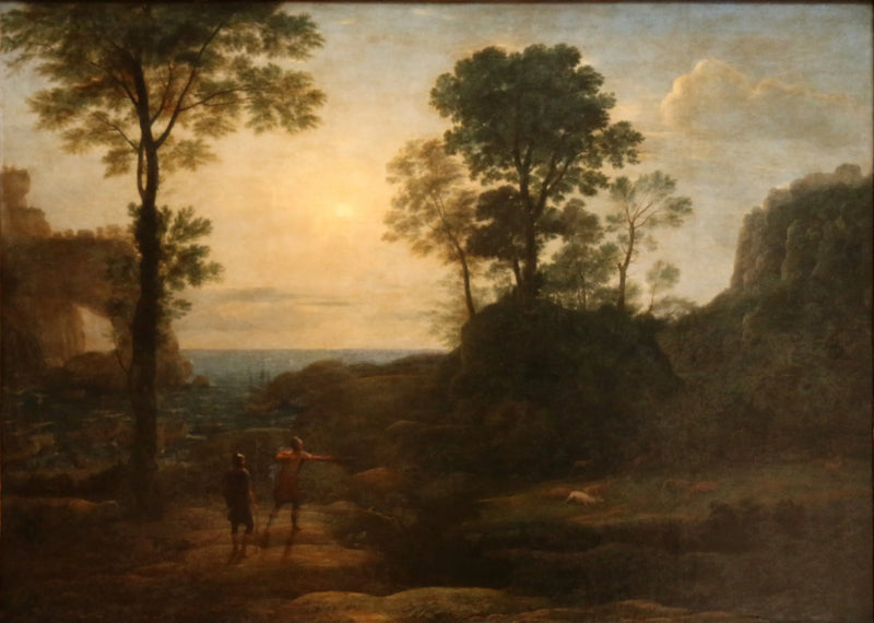 Enée cacciando il cervo sulla costa della Libia - Claude Lorrain