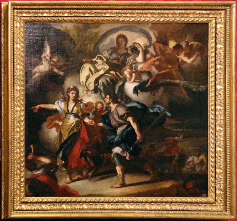 Énée e Didone si dirigono verso la grotta (schizzo). - Francesco Solimena