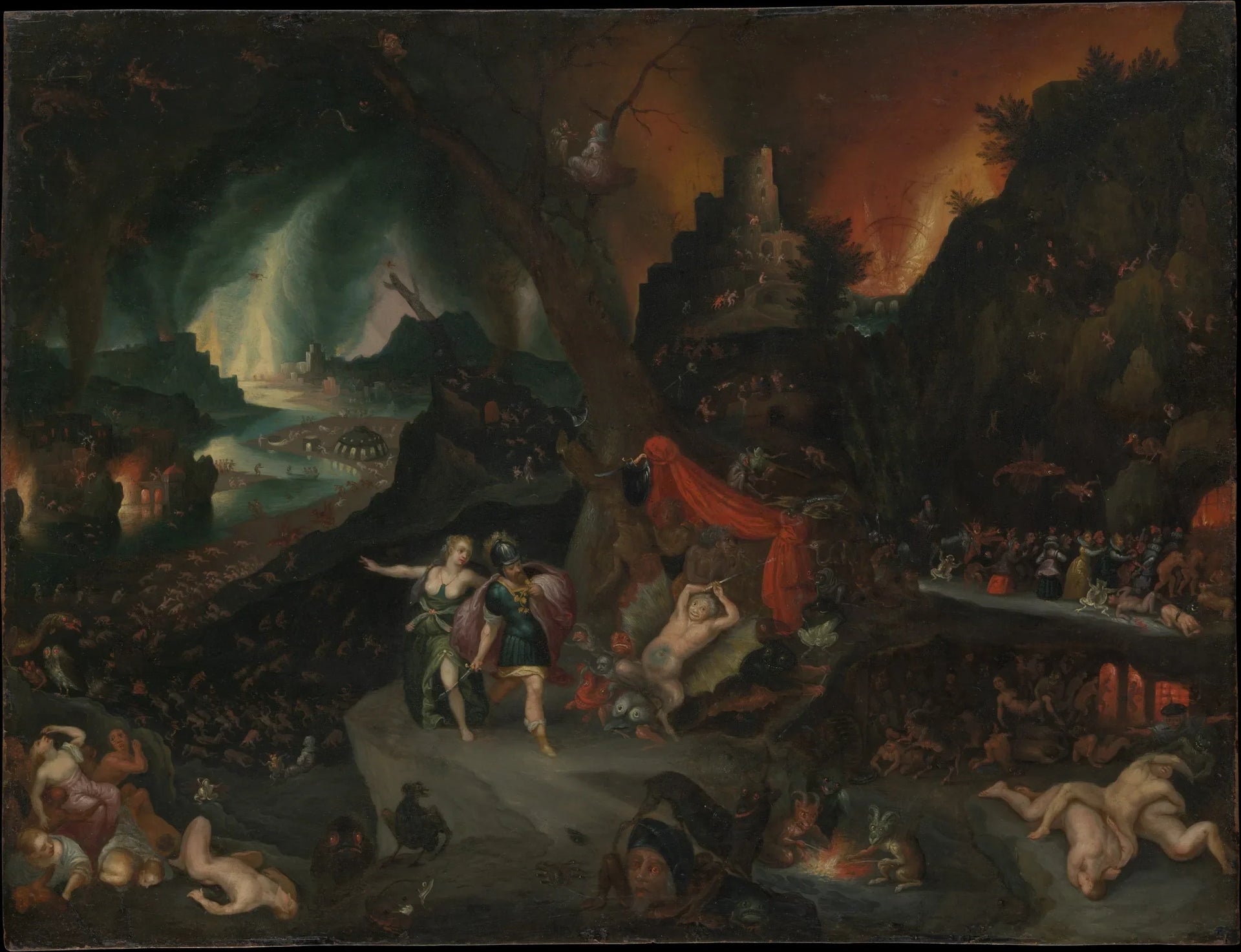 Énée et la Sibylle aux Enfers - Jan Brueghel le Jeune image 1 tableau peint à l’huile sur toile