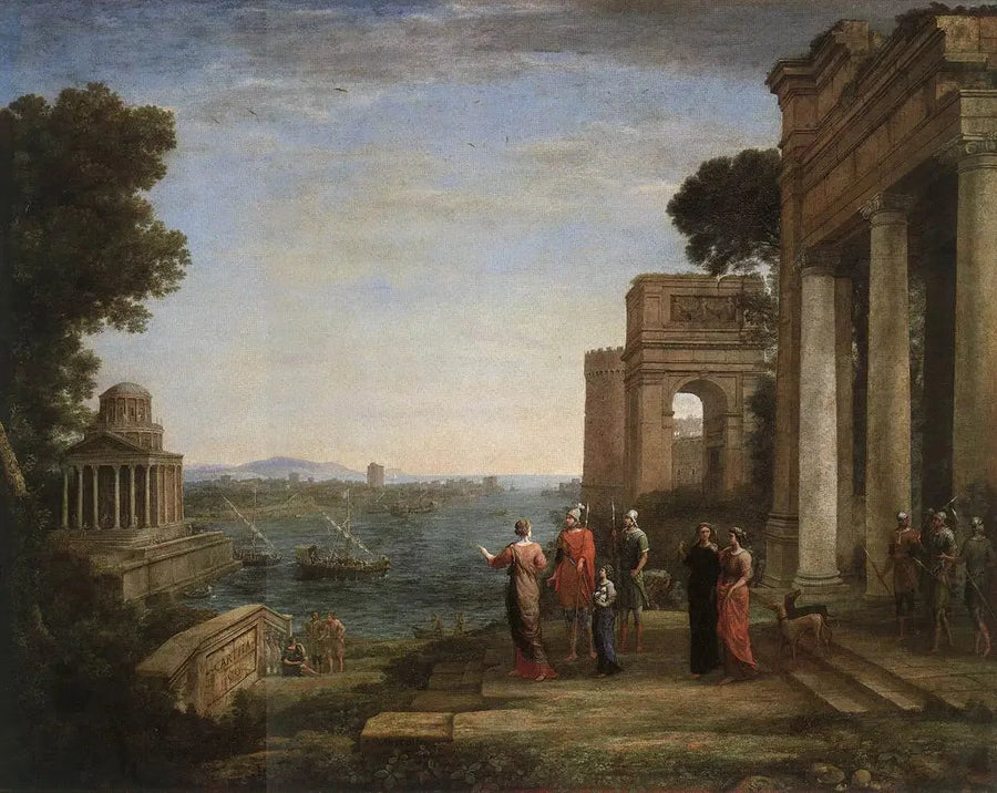 Eneus lascia Cartagine - Claude Lorrain