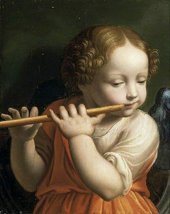 Bambino angelo che suona la flauto - Bernardino Luini