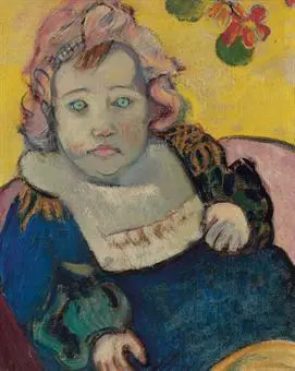 Reproduction du tableau « Enfant au bavoir - Paul Gauguin » par Alpha Reproduction en peinture à l’huile