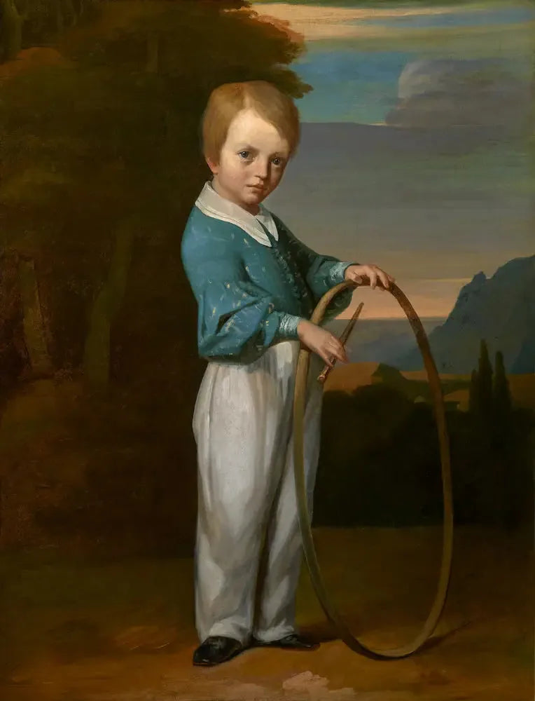 Bambino con cerchio (Jules Vallemont) - Jean-François Millet