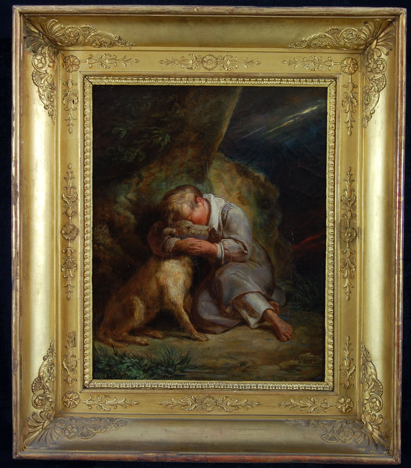 Bambino con cane - Ary Scheffer