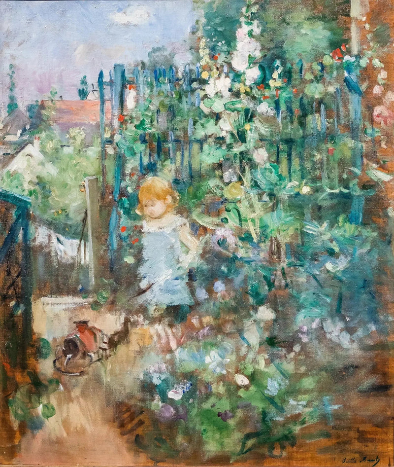 Bambino tra le rose malva - Berthe Morisot
