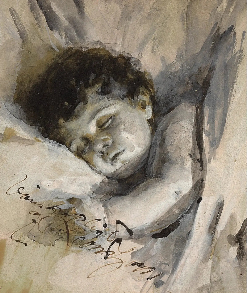 Bambino addormentato - Anders Zorn