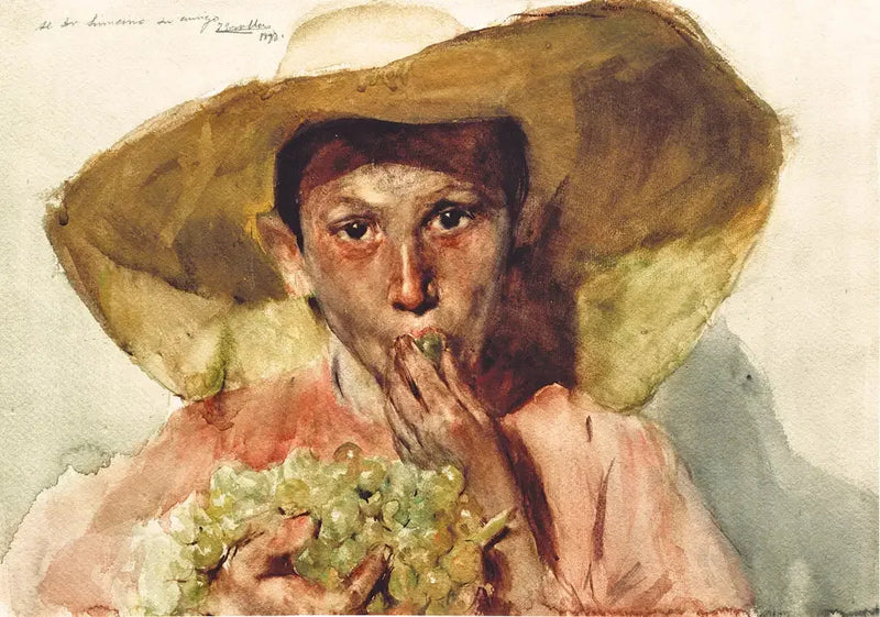 Bambino che mangia uva - Joaquín Sorolla