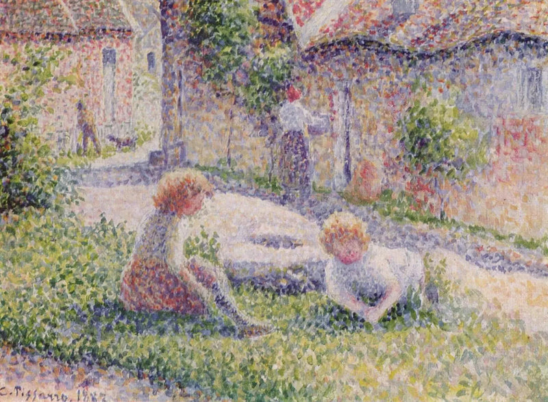 Bambini alla fattoria - Camille Pissarro