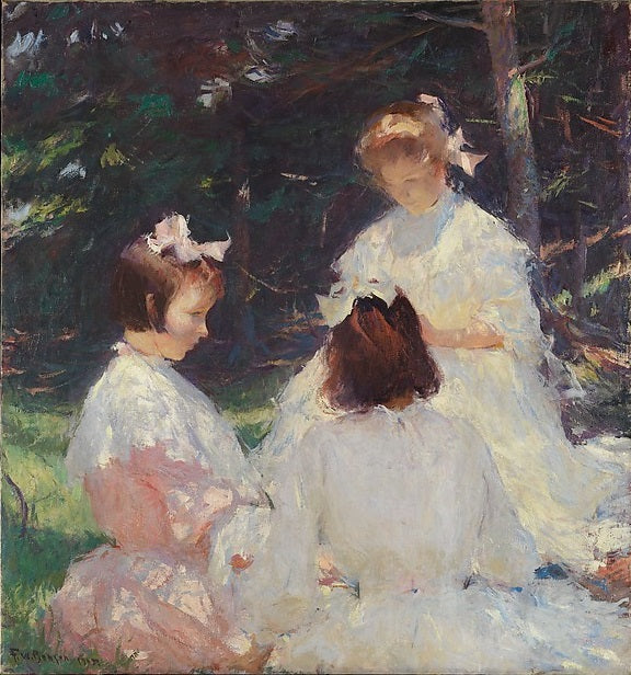 Bambini nei boschi - Frank Weston Benson
