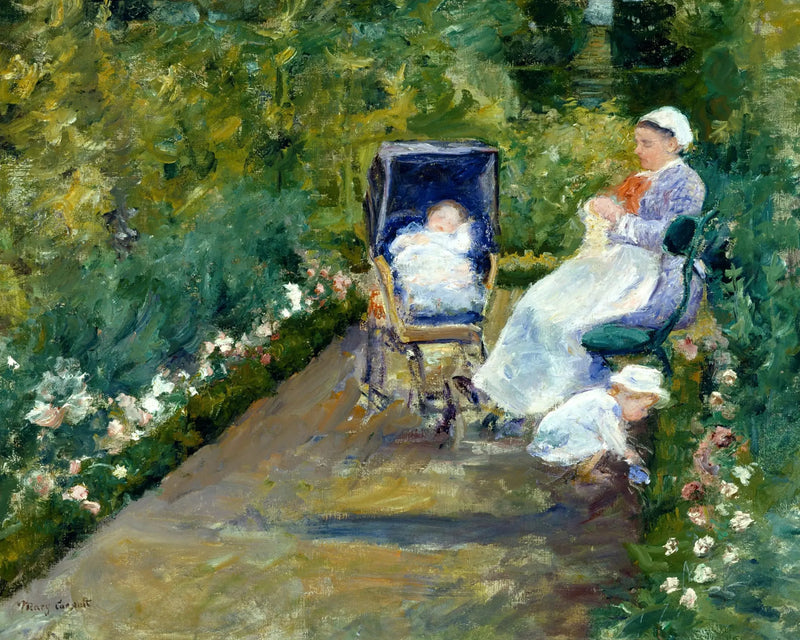 Bambini in un giardino (La nutrice) - Mary Cassatt