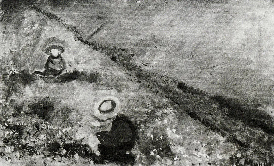 Bambini in un prato fiorito - Edvard Munch