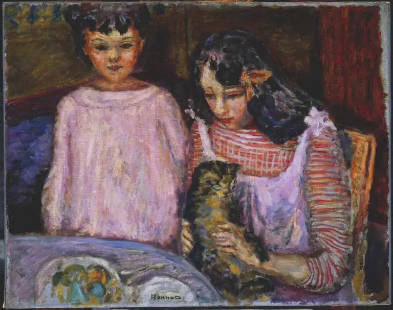 Bambini e gatto - Pierre Bonnard