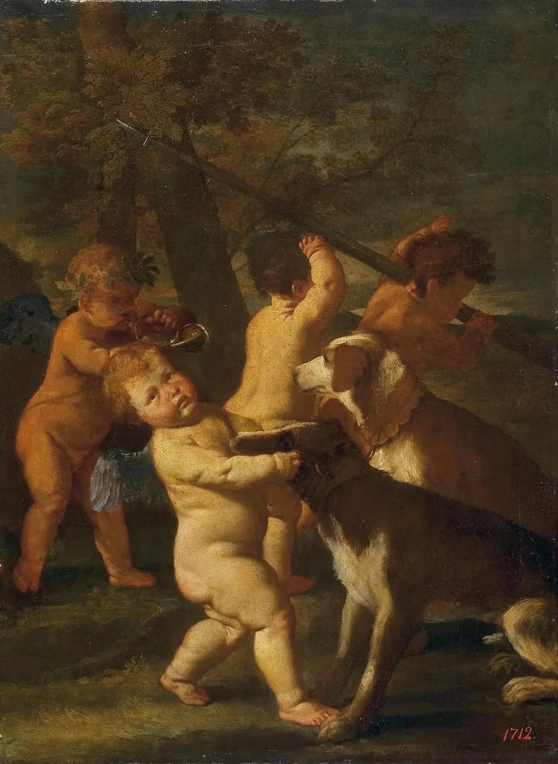 Bambini e cani - Nicolas Poussin