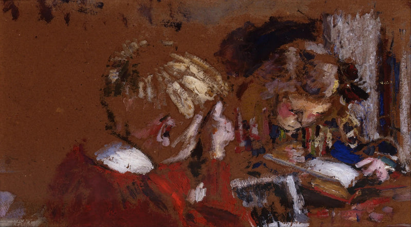 Bambini che leggono, Jacques et Annette Roussel - Édouard Vuillard