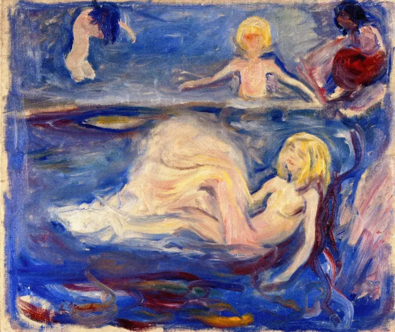 Bambini che si bagnano - Edvard Munch