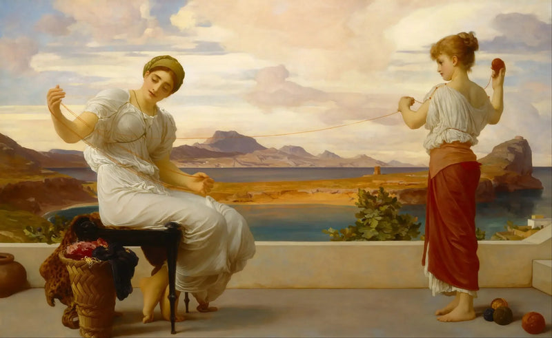 Avvolgimento del gomitolo - Frederic Leighton