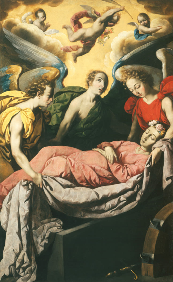 Enterrement de Sainte Catherine - Francisco de Zurbarán