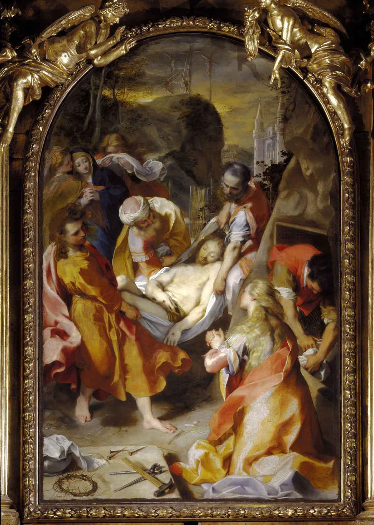 Enterrement du Christ - Federico Barroci image 1 tableau peint à l’huile sur toile