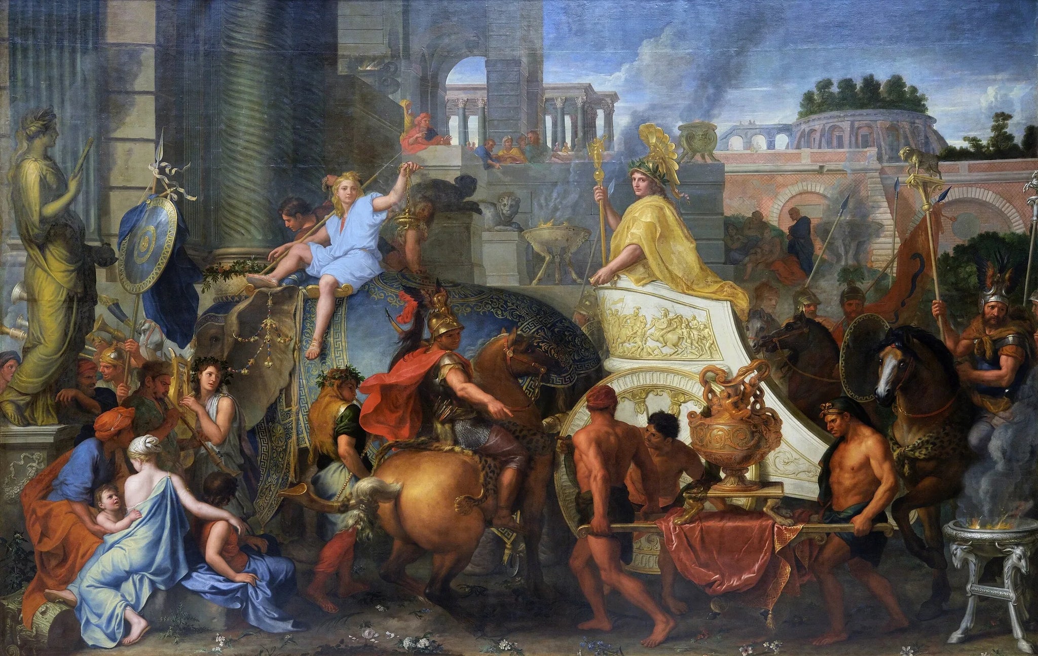 Entrée d'Alexandre dans Babylone - Charles Le Brun image 1 reproduction réalisée par Alpha Reproduction