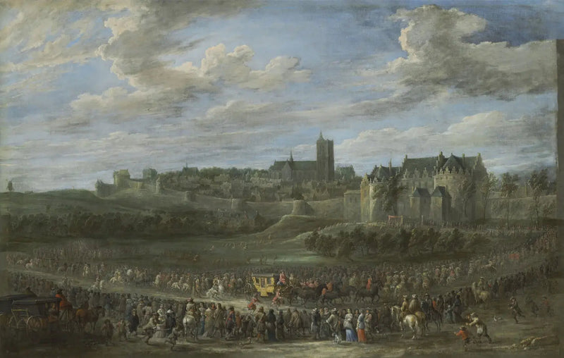 Entrée di una principessa a Bruxelles - David Teniers il Giovane