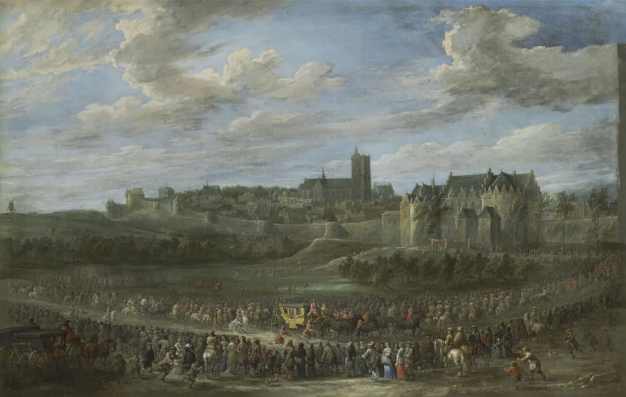 Entrée di una principessa a Bruxelles - David Teniers il Giovane