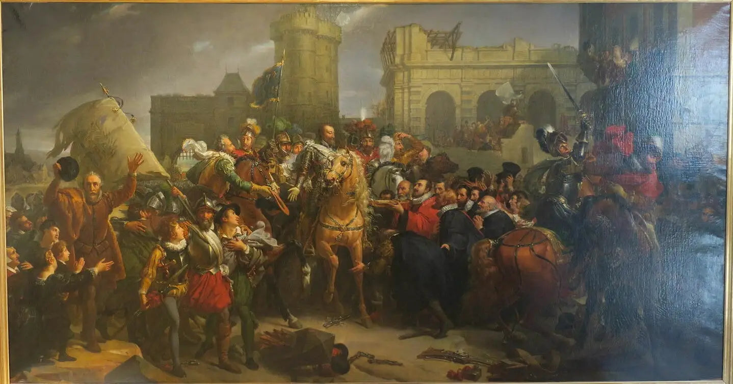 Entrée de Henri IV à Paris le 22 mars 1594 (1830) - François Gérard image 1 tableau peint à l’huile sur toile