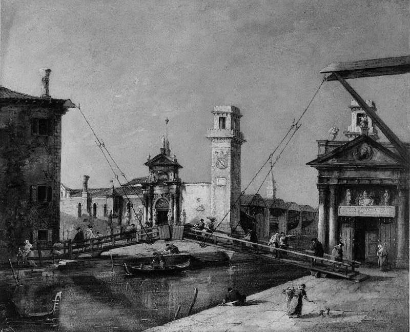 Entrée de l'Arsenal, Venezia - Francesco Guardi