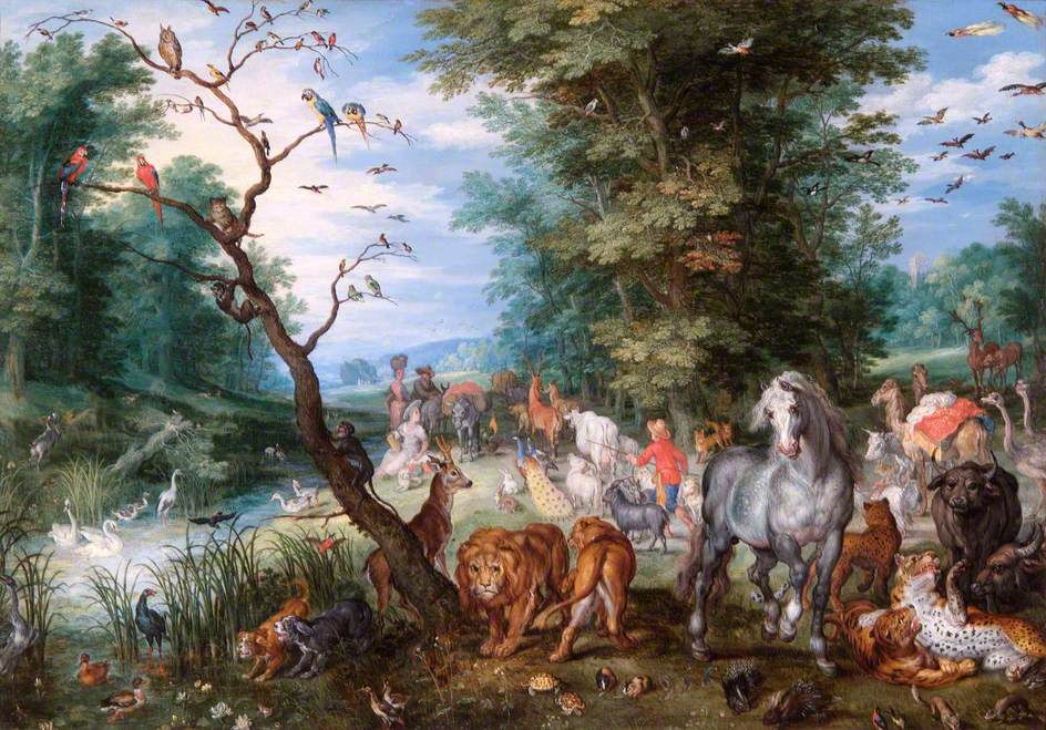 Entrée des animaux dans l'arche - Jan Brueghel l'Ancien image 1 copie de tableau peinte à la main