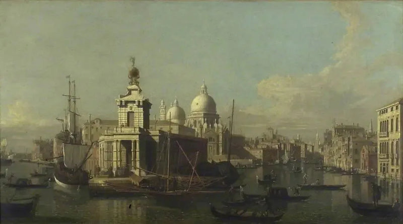 Entrée del Grande Canal, vista verso ovest - Canaletto